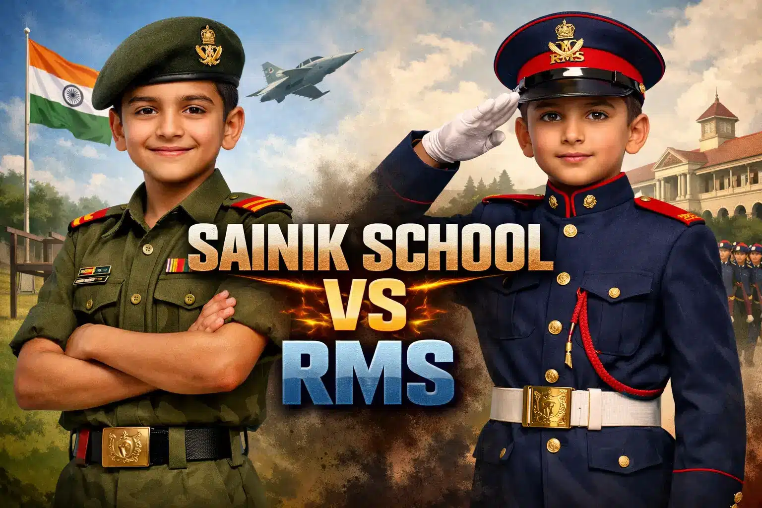 सैनिक स्कूल vs मिलिट्री स्कूल (RMS): आपके बच्चे के लिए कौन सा बेहतर है?